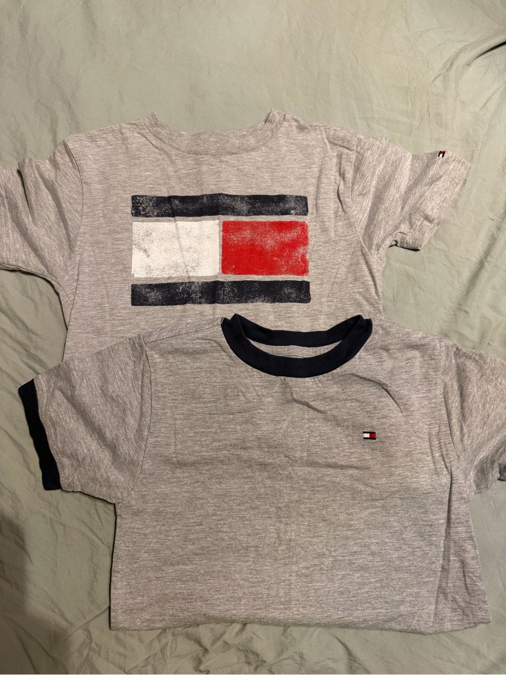 Tommy Hilfiger Kids Gray Short Sleeve Tees Size 7